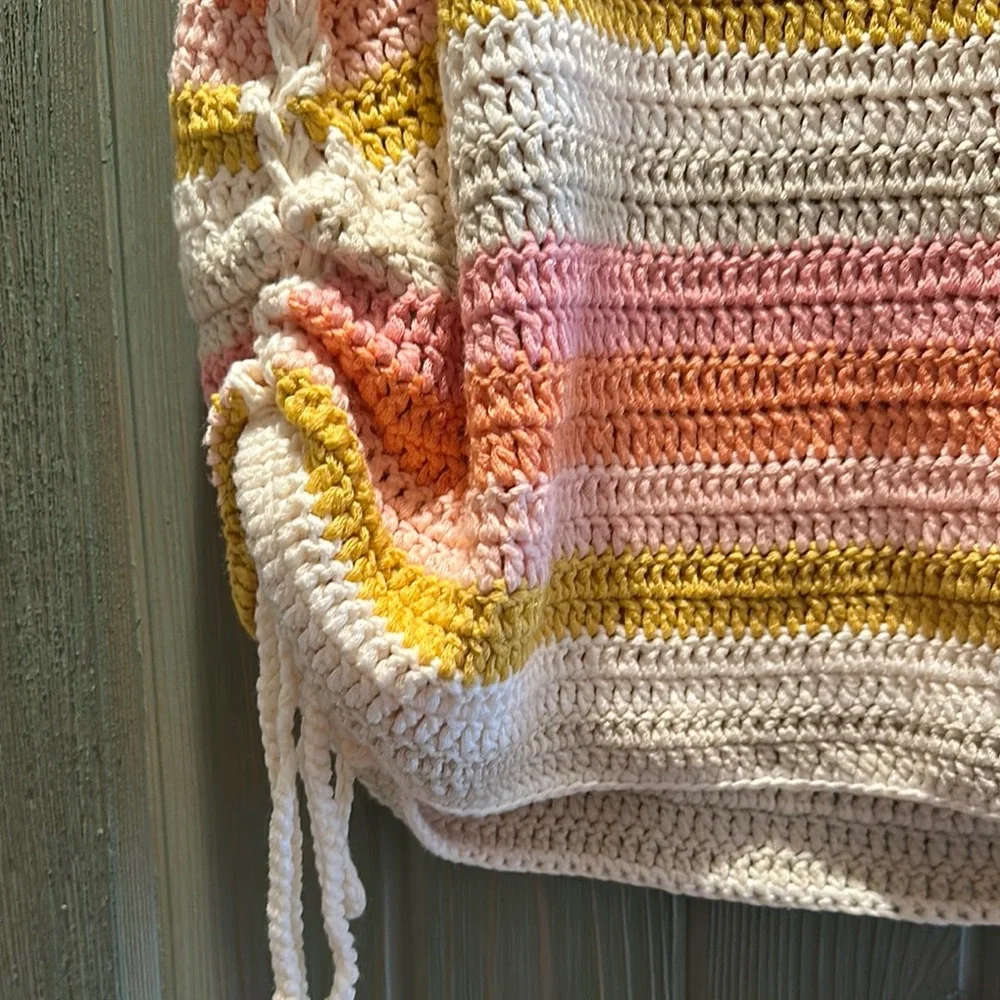 CHARLIE B Pink and Yellow Striped Tank Top - Picture 3 of 6